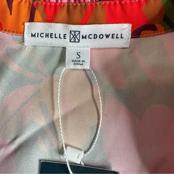 NWT Michelle McDowell Floral Boho Tiered Dress. Size Small - Picture 6 of 6